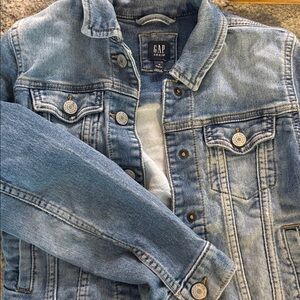 Girls GAP Light Blue Stretch Denim Jacket size Medium